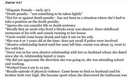 Jodi Arias Holdout Juror #17